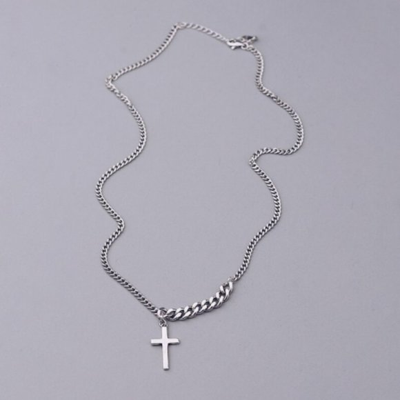 *NEW 925 Sterling Silver Vintage Cross Necklace - Picture 3 of 16